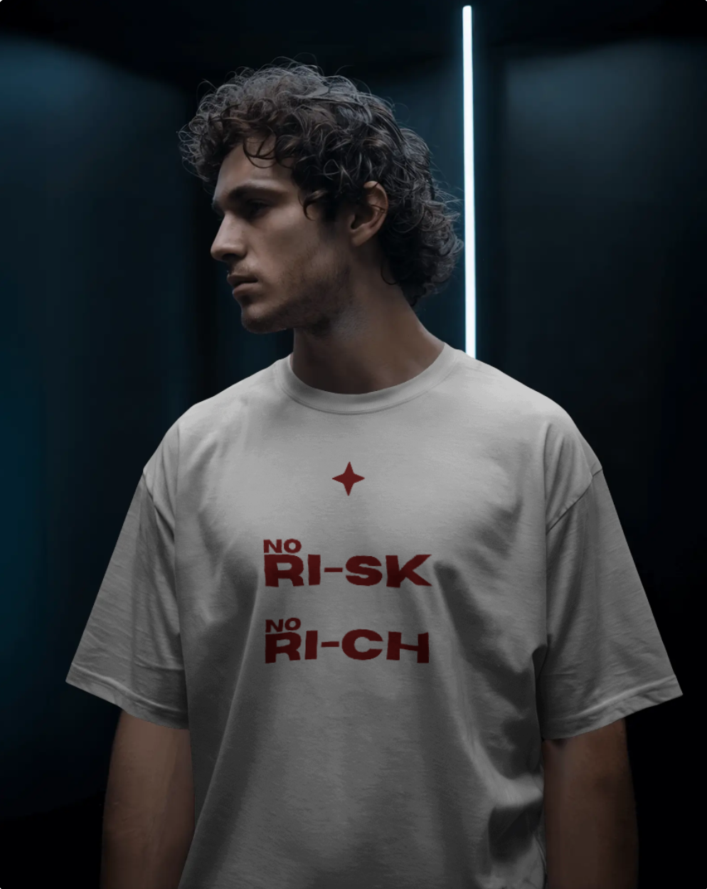 No Risk - No Rich 2.3567 Maroon Art